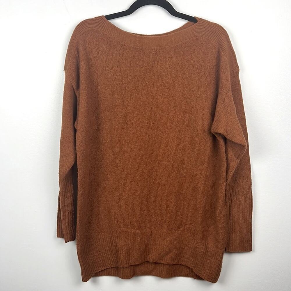 Anthropologie merino wool blend small boatneck sweater